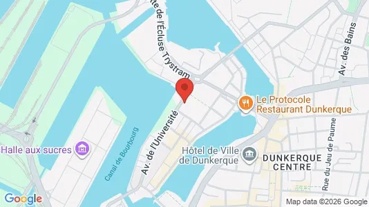 Apartments for rent i Dunkerque - kort over placeringen