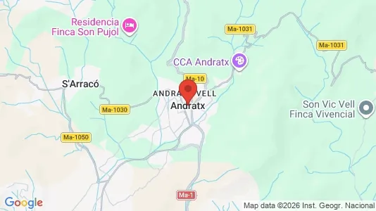 Houses for rent i Andratx - kort over placeringen