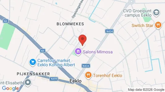 Apartments for rent i Eeklo - kort over placeringen