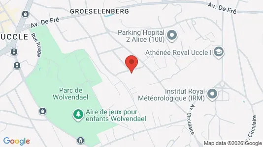 Apartments for rent i Brussels Ukkel - kort over placeringen