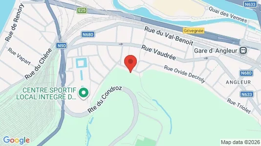 Apartments for rent i Luik - kort over placeringen