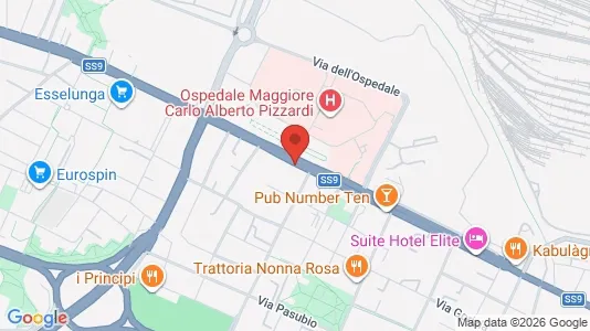 Apartments for rent i Bologna - kort over placeringen