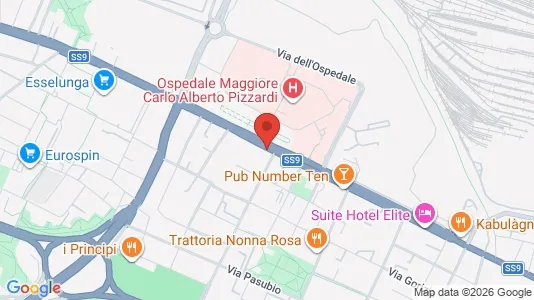 Apartments for rent i Bologna - kort over placeringen