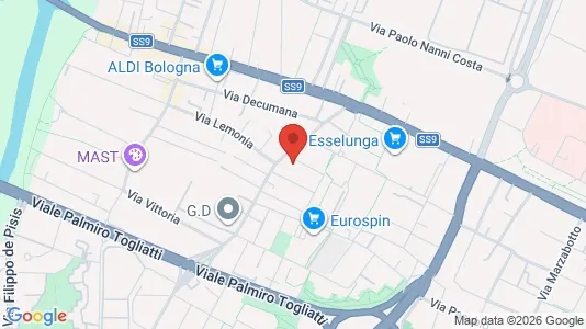 Apartments for rent i Bologna - kort over placeringen