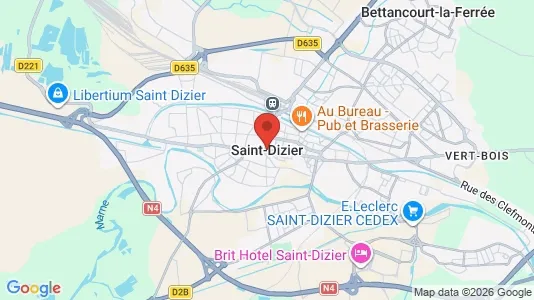 Houses for rent i Saint-Dizier - kort over placeringen