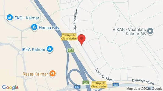 Apartments for rent i Kalmar - kort over placeringen