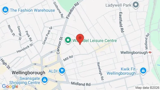 Apartments for rent i Wellingborough - Northamptonshire - kort over placeringen