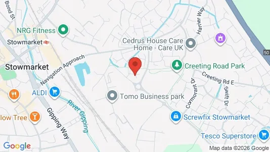 Apartments for rent i Stowmarket - Suffolk - kort over placeringen