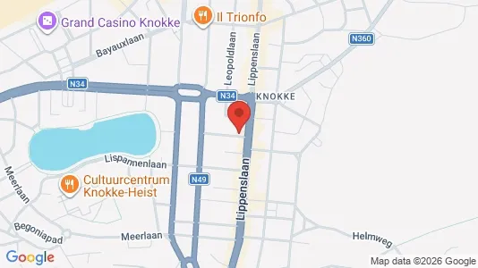 Apartments for rent i Knokke-Heist - kort over placeringen