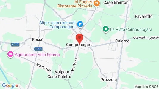 Apartments for rent i Camponogara - kort over placeringen