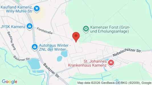 Apartments for rent i Bautzen - kort over placeringen