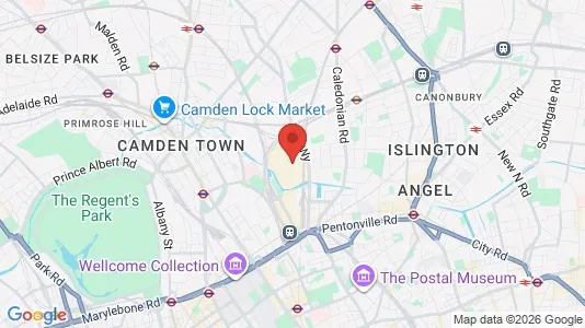 Apartments for rent i London N1C - kort over placeringen