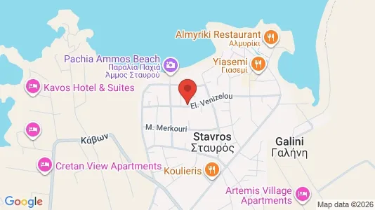 Apartments for rent i Chania - kort over placeringen