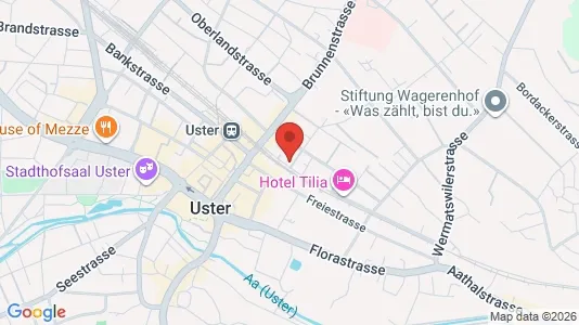 Apartments for rent i Uster - kort over placeringen