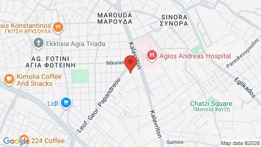 Apartments for rent i Patras - kort over placeringen
