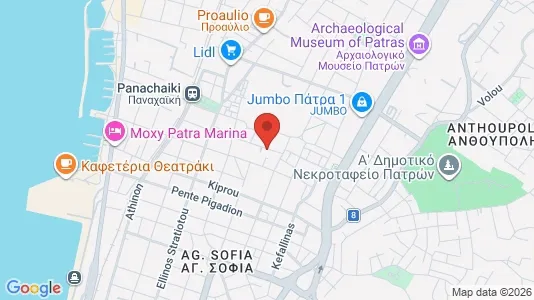Apartments for rent i Patras - kort over placeringen