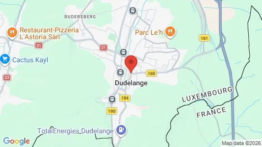 Houses for rent i Dudelange - kort over placeringen