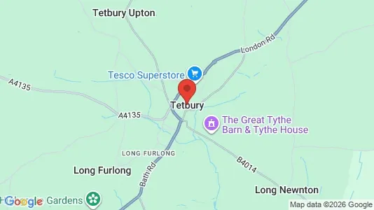 Apartments for rent i Tetbury - Gloucestershire - kort over placeringen