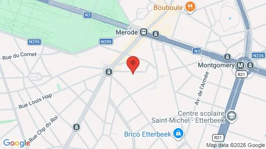 Apartments for rent i Brussels Etterbeek - kort over placeringen
