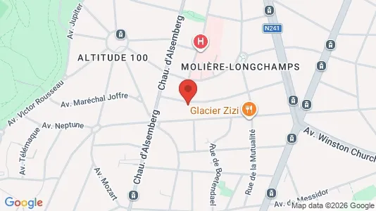 Apartments for rent i Brussels Ukkel - kort over placeringen