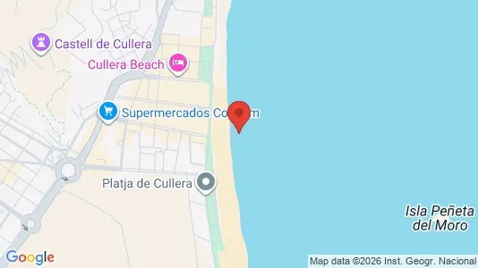 Apartments for rent i Cullera - kort over placeringen