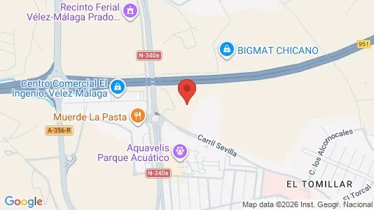 Apartments for rent i Vélez-Málaga - kort over placeringen