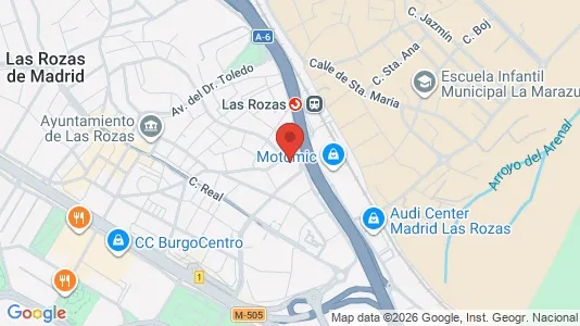 Apartments for rent i Las Rozas de Madrid - kort over placeringen