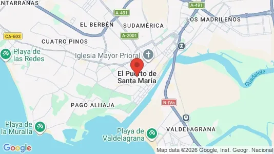 Apartments for rent i El Puerto de Santa María - kort over placeringen
