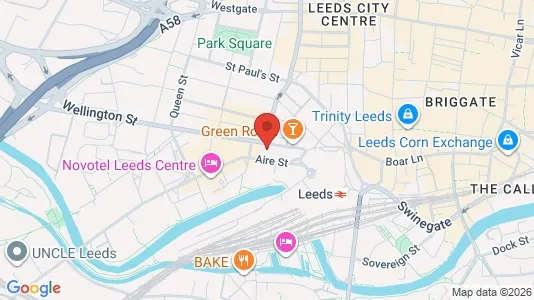 Apartments for rent i Leeds - West Yorkshire - kort over placeringen