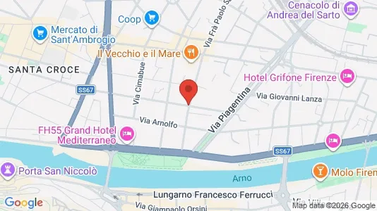 Apartments for rent i Florence - kort over placeringen