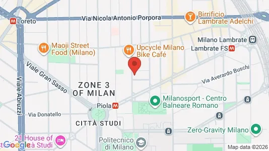 Apartments for rent i Milano Zona 3 - Porta Venezia, Città Studi, Lambrate - kort over placeringen