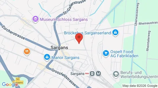 Apartments for rent i Sarganserland - kort over placeringen