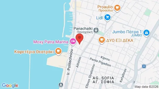 Apartments for rent i Patras - kort over placeringen