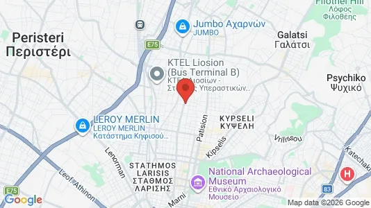 Apartments for rent i Athens Agios Nikolaos - kort over placeringen