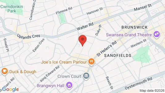 Apartments for rent i Swansea - West Glamorgan - kort over placeringen