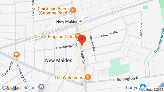 Apartments for rent i New Malden - Surrey - kort over placeringen