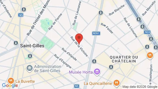 Apartments for rent i Brussels Sint-Gillis - kort over placeringen