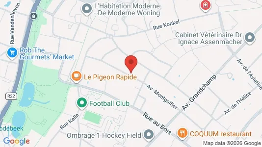 Apartments for rent i Brussels Sint-Pieters-Woluwe - kort over placeringen