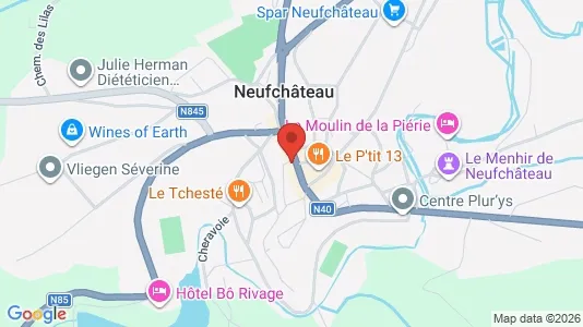 Apartments for rent i Neufchâteau - kort over placeringen