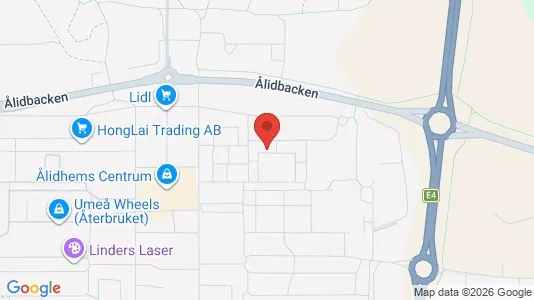 Apartments for rent i Umeå - kort over placeringen