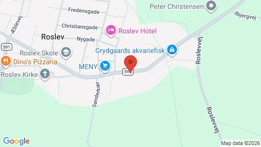 Apartments for rent i Roslev - kort over placeringen