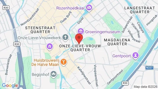 Apartments for rent i Brugge - kort over placeringen