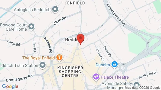 Apartments for rent i Redditch - Worcestershire - kort over placeringen