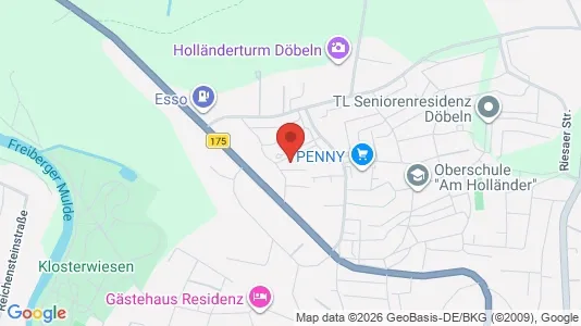 Apartments for rent i Central Saxony - kort over placeringen
