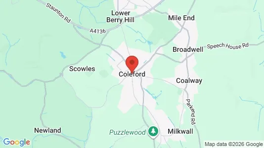 Apartments for rent i Coleford - Gloucestershire - kort over placeringen