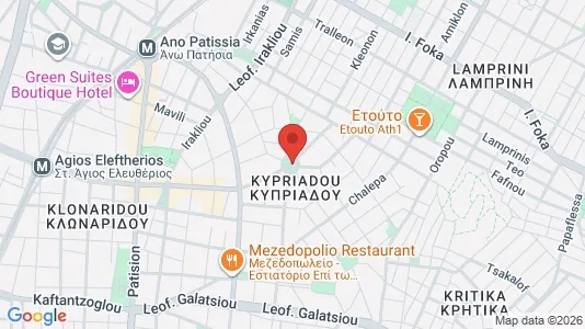 Apartments for rent i Galatsi - kort over placeringen