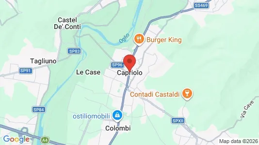 Apartments for rent i Capriolo - kort over placeringen