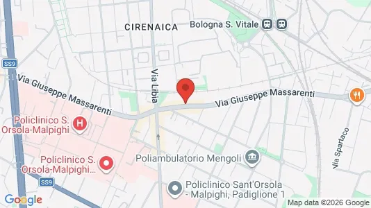 Apartments for rent i Bologna - kort over placeringen