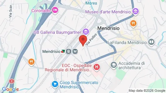 Apartments for rent i Mendrisio - kort over placeringen