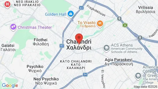 Apartments for rent i Chalandri - kort over placeringen